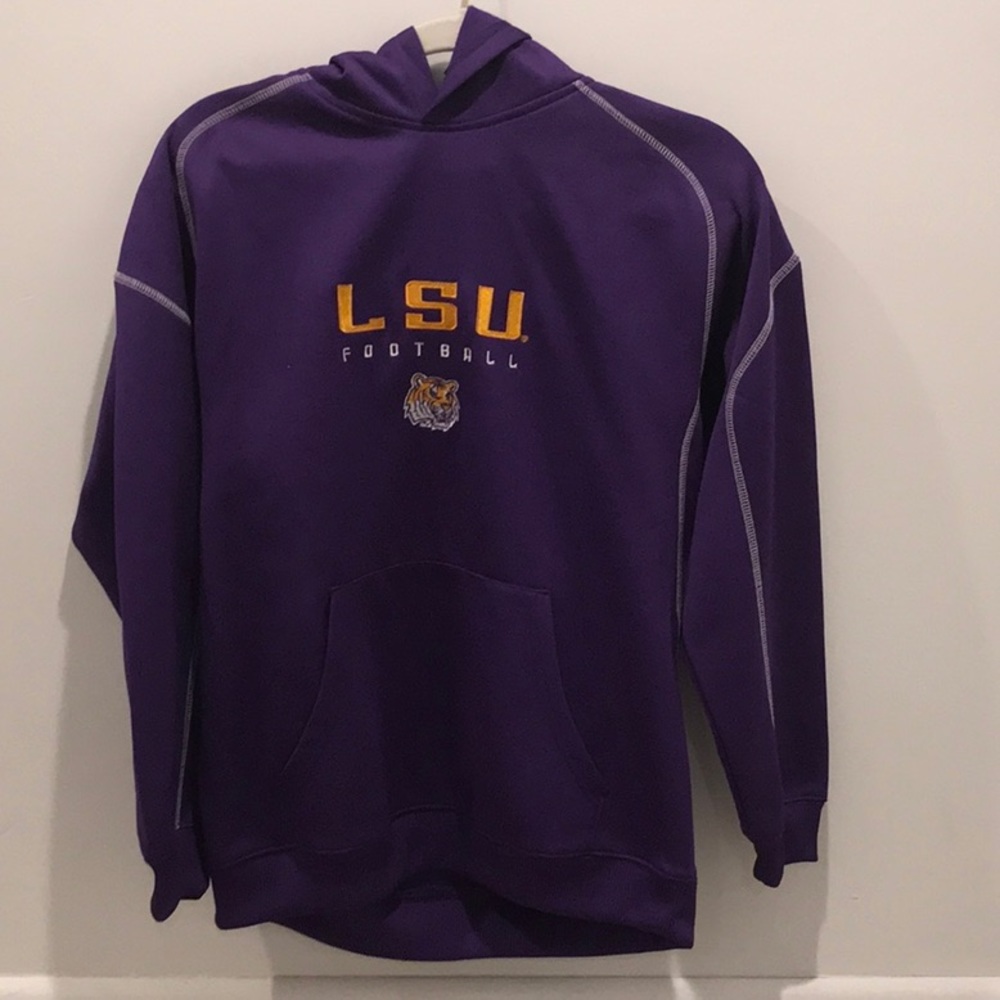 Genuine Stuff LSU Tigers Pullover Hoodie Jersey